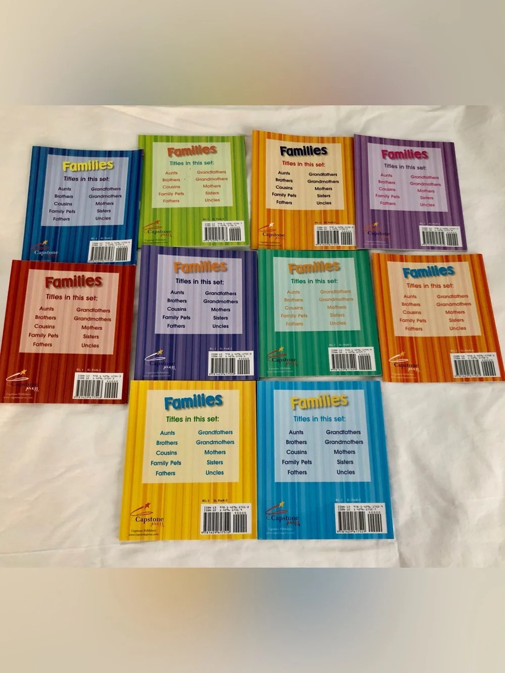 Capstone “Families” 10 Book Set Social Studies K-2 Curriculum